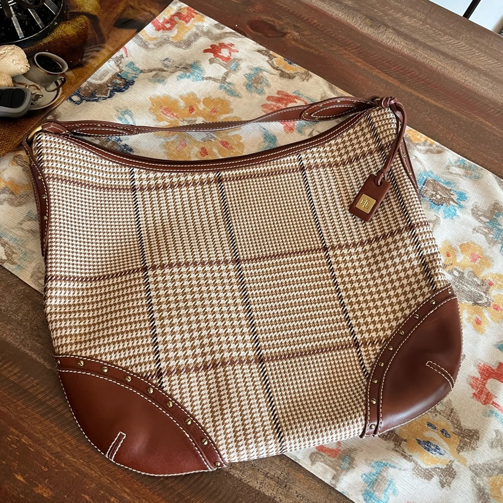 Ralph Lauren tweed purse